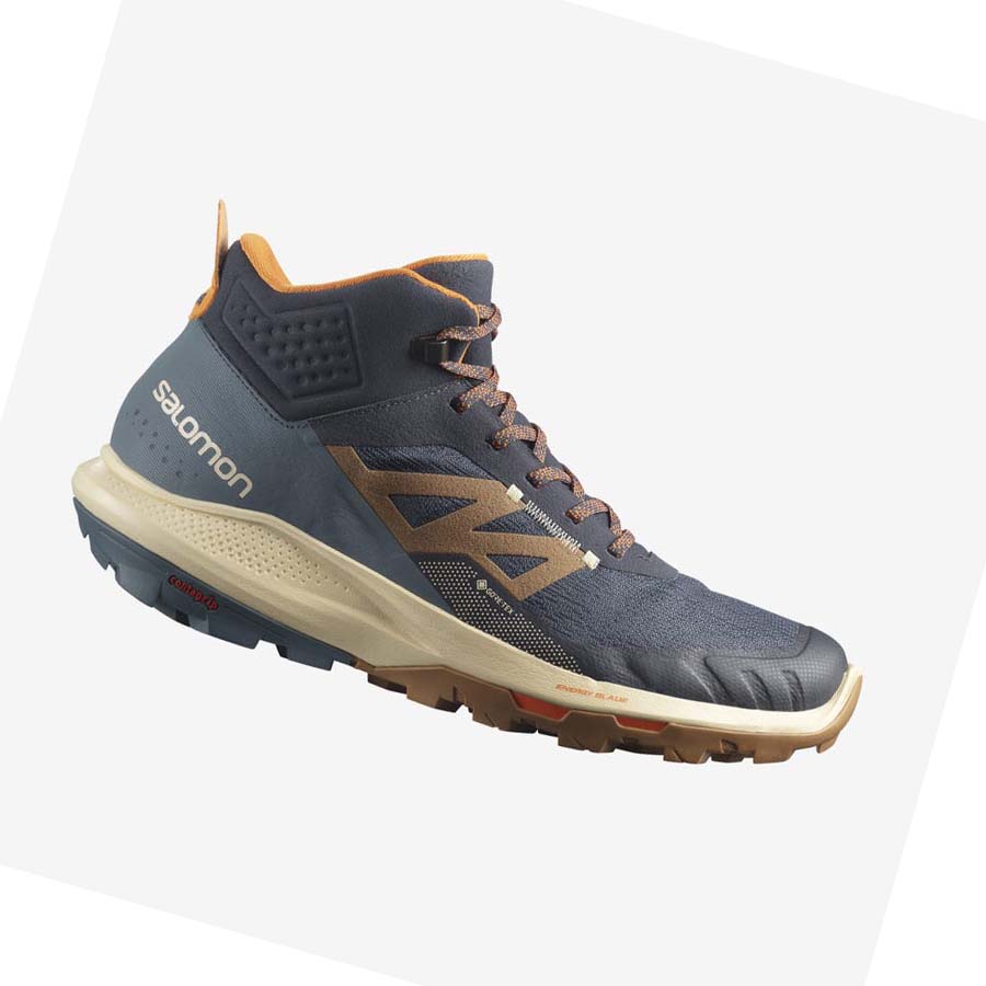 Salomon OUTPULSE MID GORE-TEX Erkek Yürüyüş Ayakkabısı Gri | TR 3539WNB